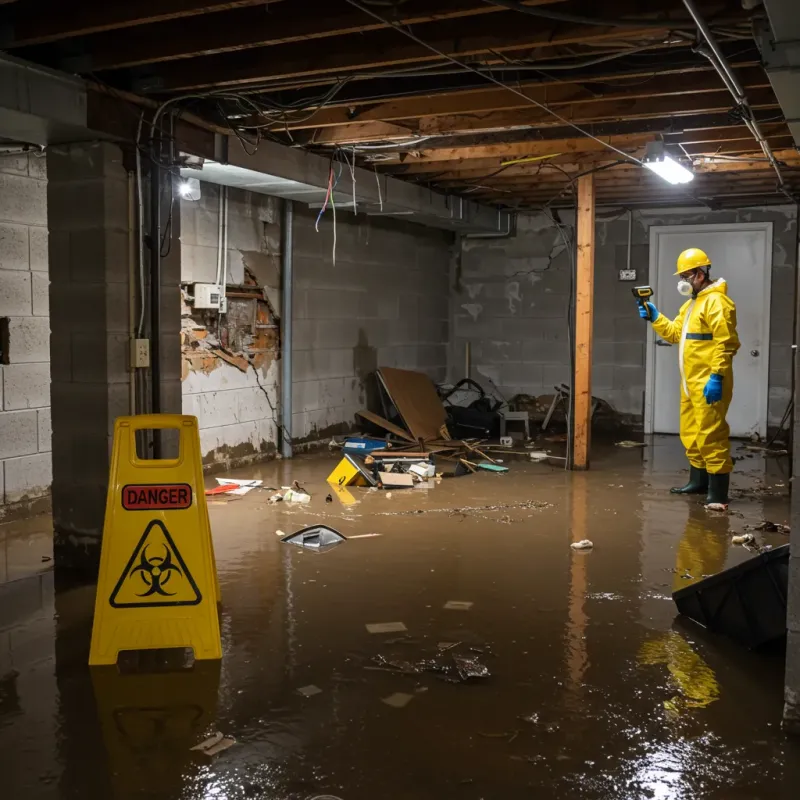 Flooded Basement Electrical Hazard in Camarillo, CA Property